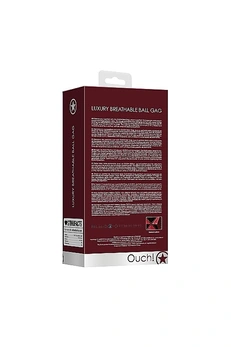 Breathable Lukuri Ball gag lopta, crna sa crvenom