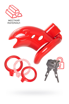 Pojas odanosti muški Black&amp;Red bi TOIFA, ABS plastika, crvena, 10 cm