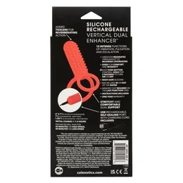Perezarяžaemaя vibronasadka za dvostruke penetracije Silicone Rechargeable Vertical Dual Enhancer