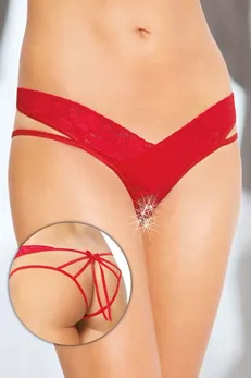 Softline Collection tange otvorene crvene-M / L