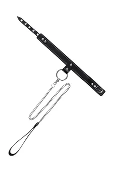 Ogrlica Pecado BDSM, jednoslojni Pecado BDSM, uska, koža, crna