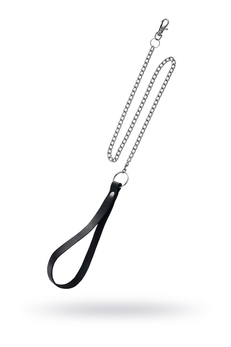 Pecado BDSM povodac, sa karabinom za ogrlicu, koža, crna