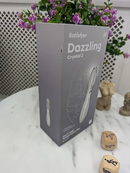 Markdovn! Satisfier Dazzling Cristal 2 stakleni dildo, proziran