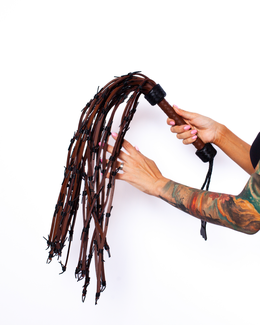 Scandal Flogger od prave kože (Brovn)