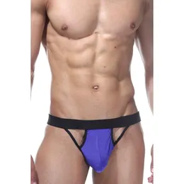 Gaćice muške tange ljubičaste sa bočnim izrezima