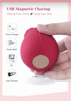 Vibro crveni pupoljak ruže Rose Vibrator