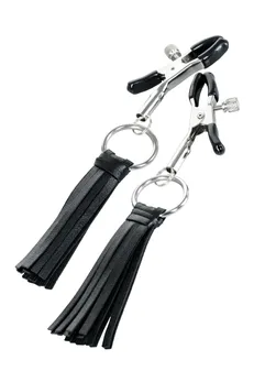 Stezaljke za bradavice Toifa Theatre sa resicama, crne