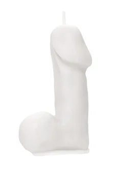 Sveća Pecado BDSM Penis srednji, bela, 47 gr.