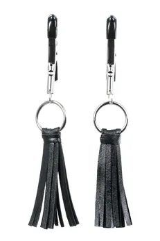 Stezaljke za bradavice Toifa Theatre sa resicama, crne