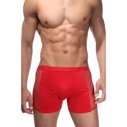 Gaćice muške glatke boxerice crvene boje