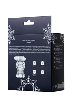 Masturbator nerealan Lingam bi TOIFA Shakti, TPE, transparentan, 9 cm