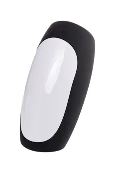 Erotist Hailstorm Masturbator sa električnom stimulacijom i vibracijom, silikon, Crna, 14,7 cm