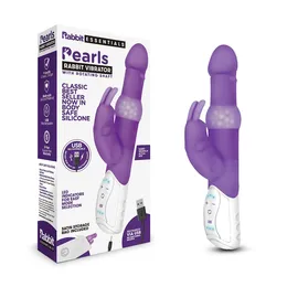 Živahni vibrator sa rotirajućim perlicama Pleasure Pearls Rabbit Purple