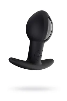 Analni stimulans Fun Factori Balls, silikon, crni, 7 cm