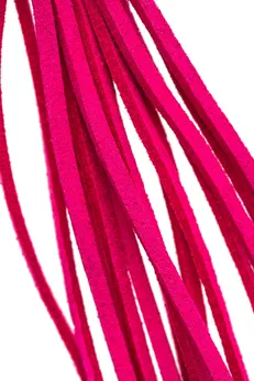 Kopče za bradavice Pecado BDSM, štipaljke, sa resicama od antilopa, metal, fuxija