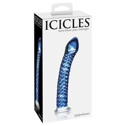 Stakleni stimulator Icicles No. 29 - Blue
