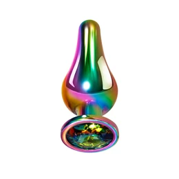 Evolved RAINBOW METAL PLUG SMALL duga analna pluta mala