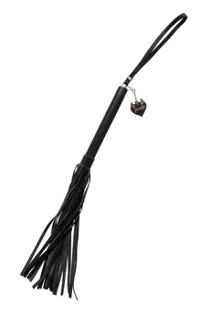 Pecado BDSM Bič, Crna drška, crni bičevi, prirodna koža