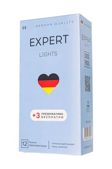 Ekpert Lights Germani kondomi 12pcs +(3 besplatno), ultra tanki