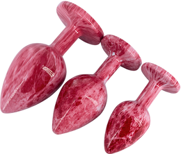 Emajl analni cevi od aluminijuma sa crvenim staklom