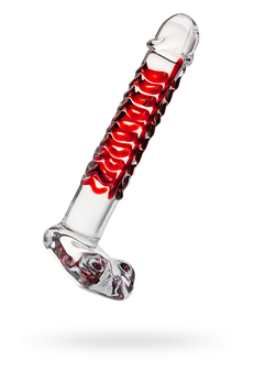 Nerealni Dildo Sekus Glass, staklo, prozirno, 16 cm (912023)