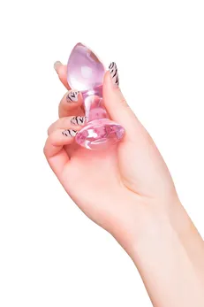 Analna čaura Sekus Glass, staklo, roze, 8,5 cm