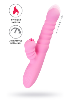 Jos Liki Vibrator, sa funkcijom Up&amp;Dovn, silikon, roze, 23 cm