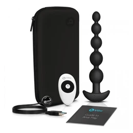 Analne premium perle sa 3 motora B-Vibe Cinco Anal Beads Black