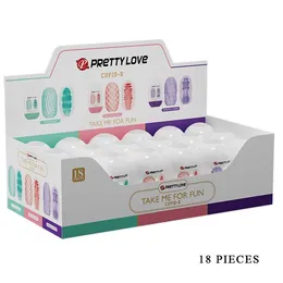 Masturbator (set od 18 komada) l 100 mm d 56 mm, Težina 117 g art. bi-014931h