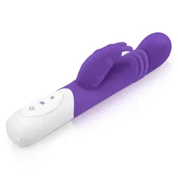 Mali tanki ljubičasti masažer za G-tačku Slim Shaft THRUSTING G-spot Rabbit