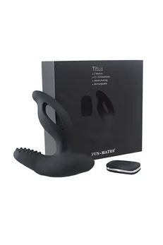 Levett Titus stimulator prostate, silikon, crni, 13 cm