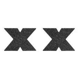 Ukras na grudima Bijoux Indiscrets Flash Cross - PASTIES crno