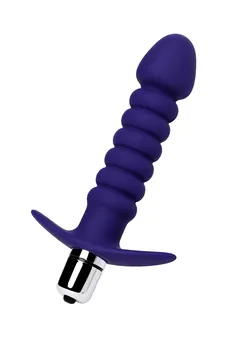 Analni vibrator stvari-trbušnjaci, ljubičasta, silikon, 14 cm