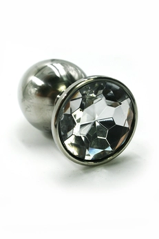 Aluminijum Analni čep sa prozirnim kristalom (mali)