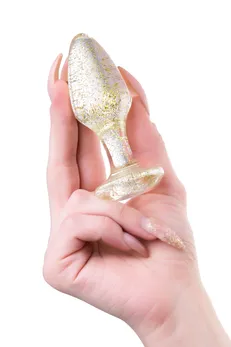 Toifa analna čaura, akril, zlatna, 8 cm, Ø 2,8 cm