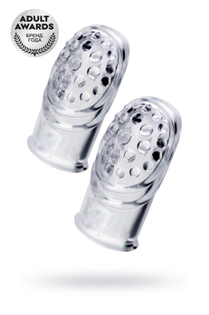 Komplet dodataka za prste a-Tois Favi, TPE, prozirni, 3,5 cm