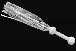 Pletenica od prave kože, bela