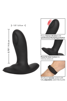 Masažer prostate Pulsing Probe sa funkcijom pulsirajući uticaj i upravljanjem sa braslete