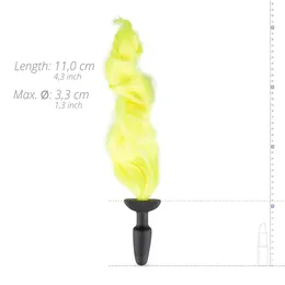 Silikonski dodatak sa žutim repom Butt Plug Vith Tail