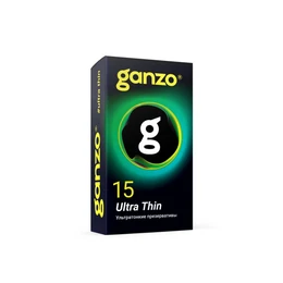 Ganzo Ultra Thin kondomi, ultra tanki, latex, 18 cm, 15 kom