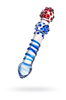 Sekus Glass dvostrani Dildo, staklo, prozirno, 20,5 cm