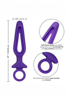 Silicone Groove probe Analni čep, plava