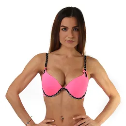 Neon Pink plange poprsje sa push-up-om