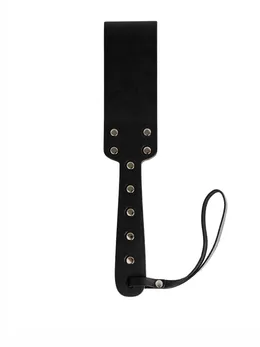 Paddle Crna meka od prave kože, drveta i HDF premaza venge boje