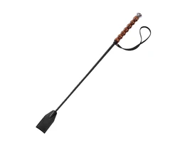 Crni stog sa ravnom klapnom i reljefnom drškom