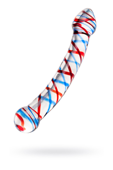 Sekus Glass dvostrani Dildo, staklo, prozirno, 21 cm