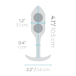 Profesionalna pluta za nošenje B-Vibe Snug plug 2 ljubičasta