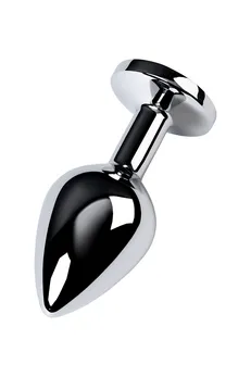 Analna čaura Metal bi TOIFA, metal, srebro, sa plavim kristalom, 8 cm, Ø 3,4 cm, 85 g