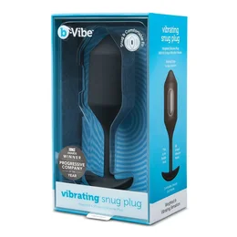 Čep za nošenje sa vibracijama crni B-Vibe Vibrating Snug plug 4