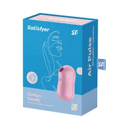 Vakuumski talasni stimulator sa vibracijom Satisfier Cotton Candi, jorgovan